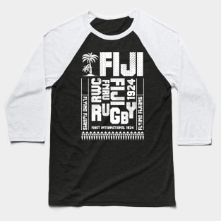 FNRU Fiji Rugby Fan Memorabilia Flying Fijians Baseball T-Shirt